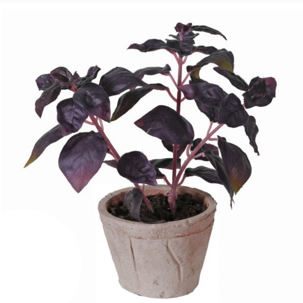 Faux Basil Plant