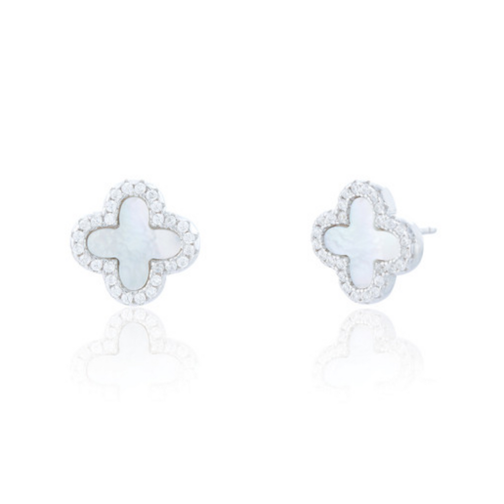 Clover Sterling Silver Studs