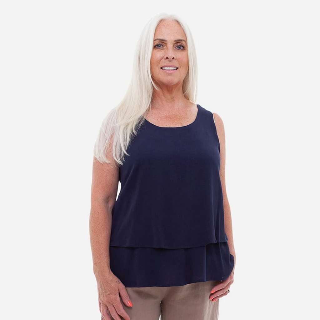 Double Layer Viscose Vest Top