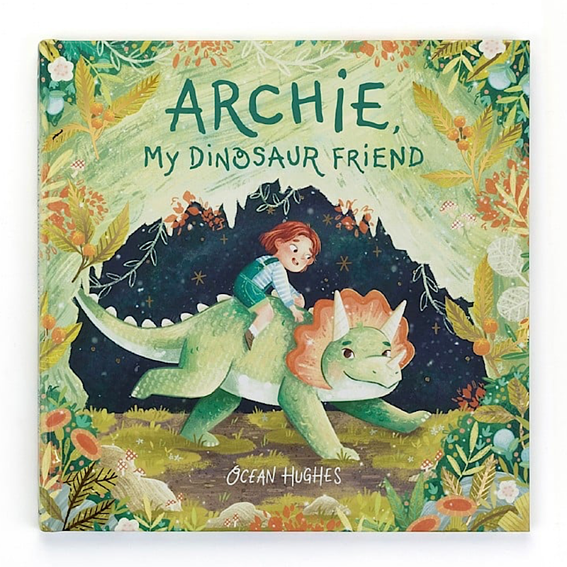 Jellycat Archie Dinosaur Book