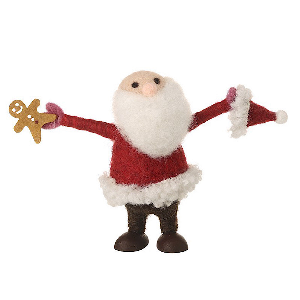 Felt Santa with Gingerbread