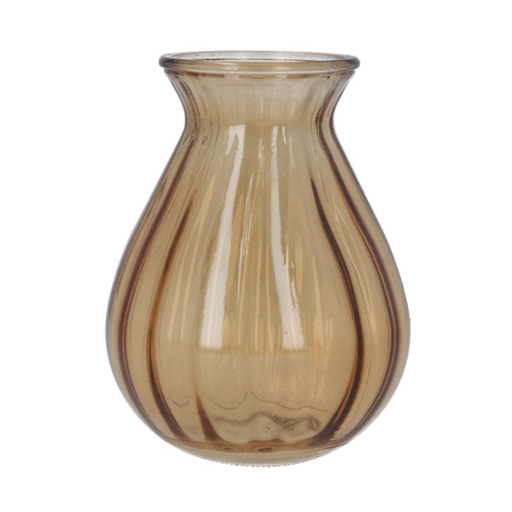 Amber Glass Vase