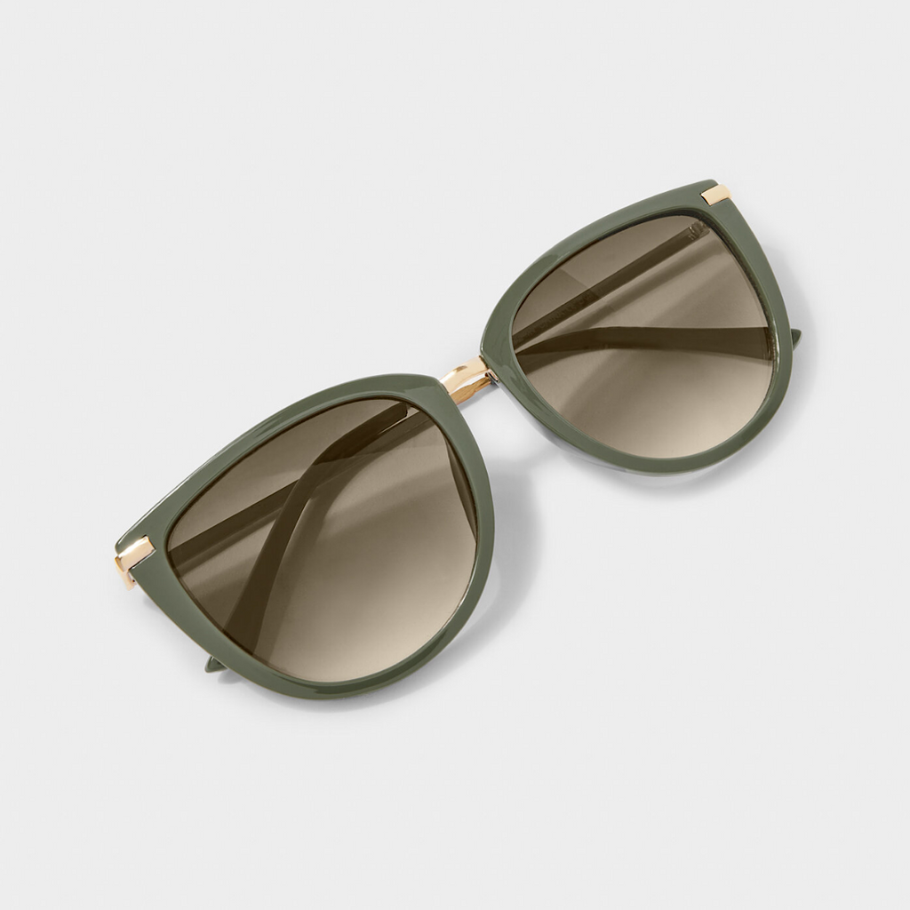 (6) Katie Loxton Sardinia Khaki Sunglasses