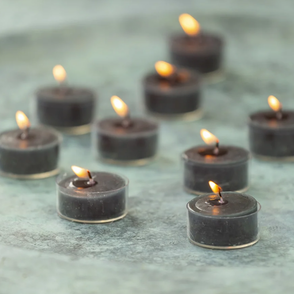 Rustic Tealights - Dark Grey