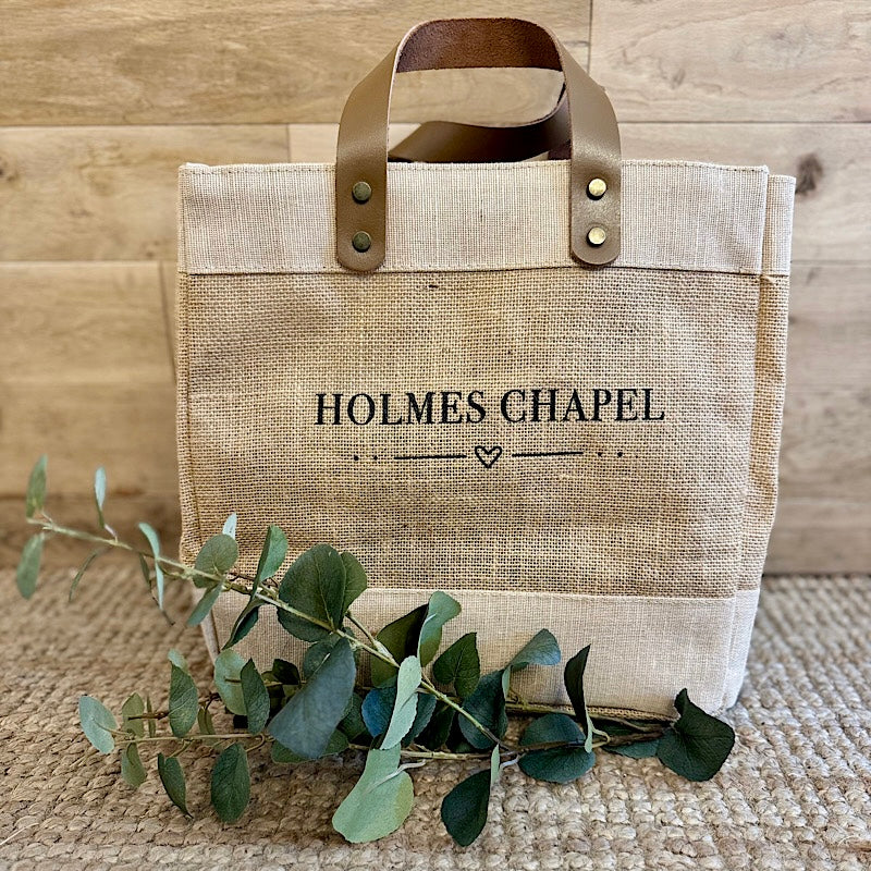 ‘Holmes Chapel’ Jute Shopper