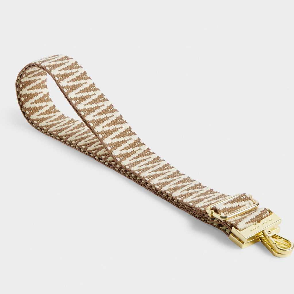 Katie Loxton Canvas Strap - Sand Zig Zag