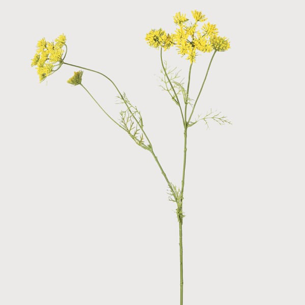 Faux Yellow Wild Fennel Spray