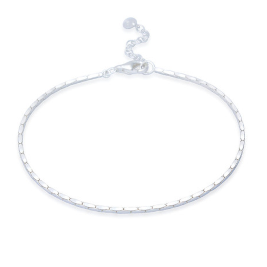 Silver chain bracelet