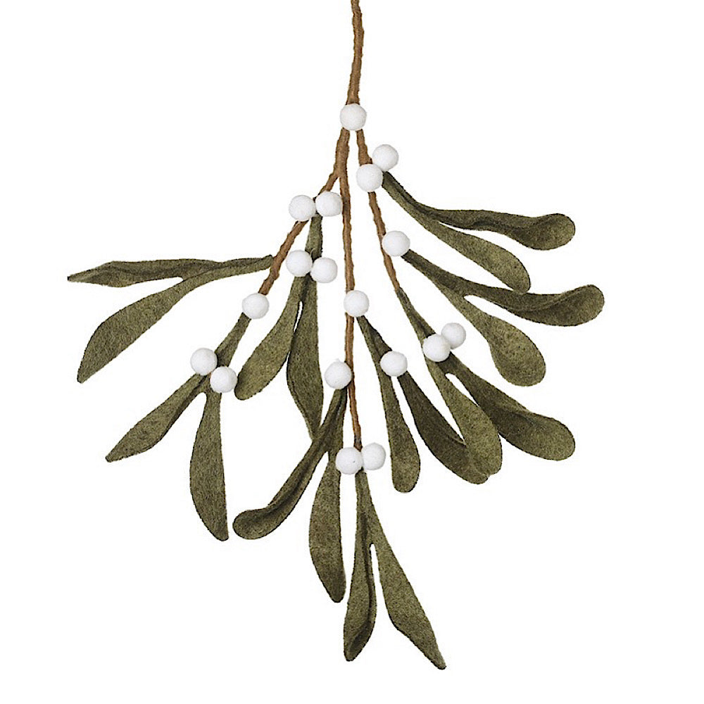 Mistletoe Felt Hanging Branch