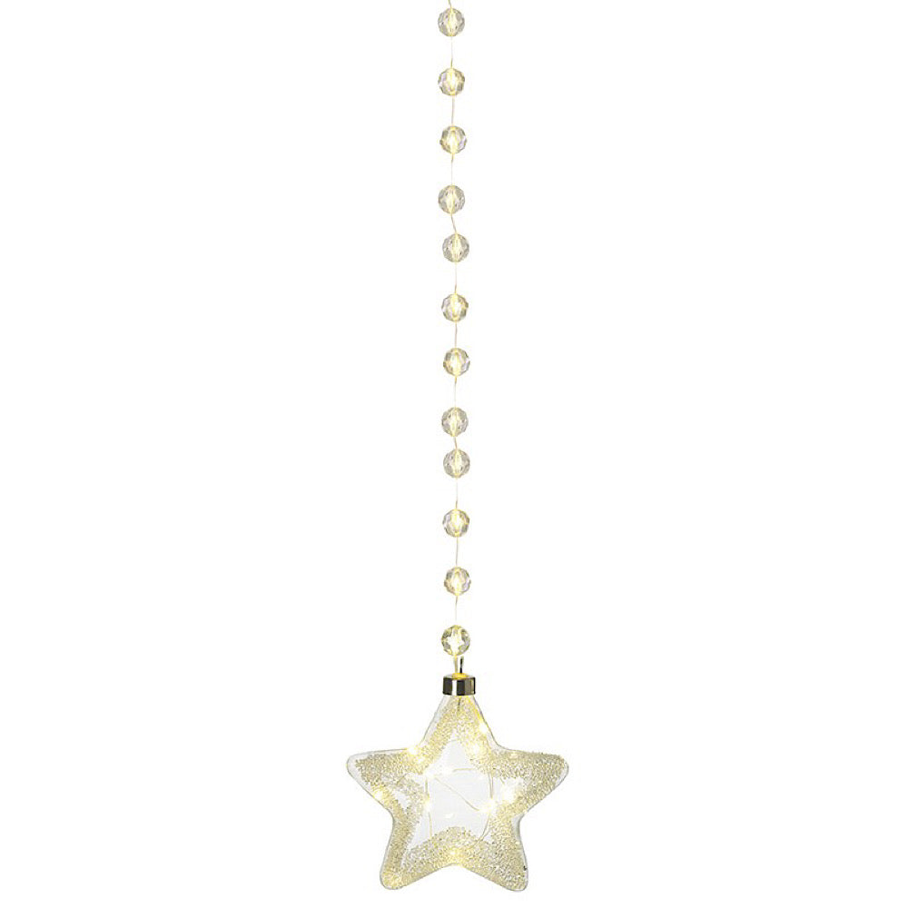 LED Glass Hanging Star