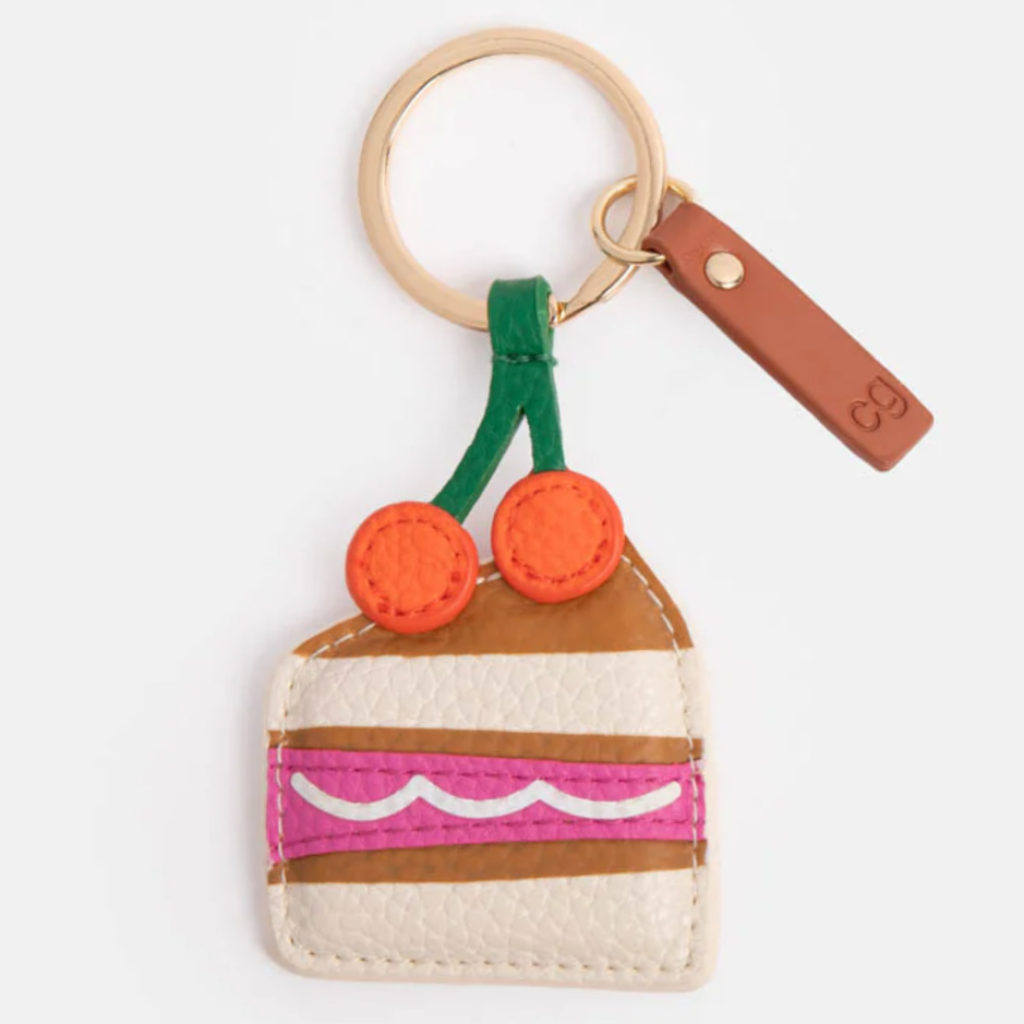 Caroline Gardner Cake Slice Keyring