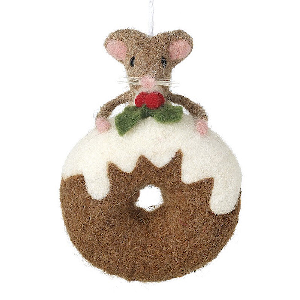 Felt Mouse with Donut