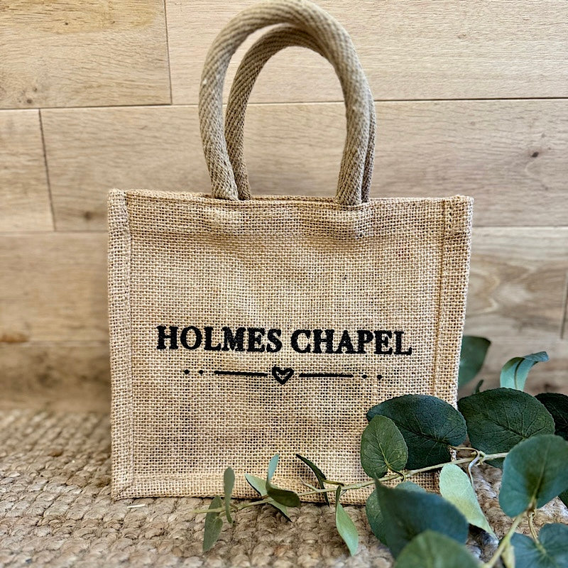 ‘Holmes Chapel’ Mini Jute Shopper