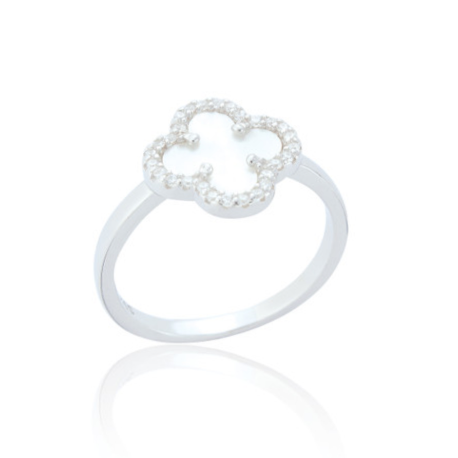 Clover Sterling Silver Ring