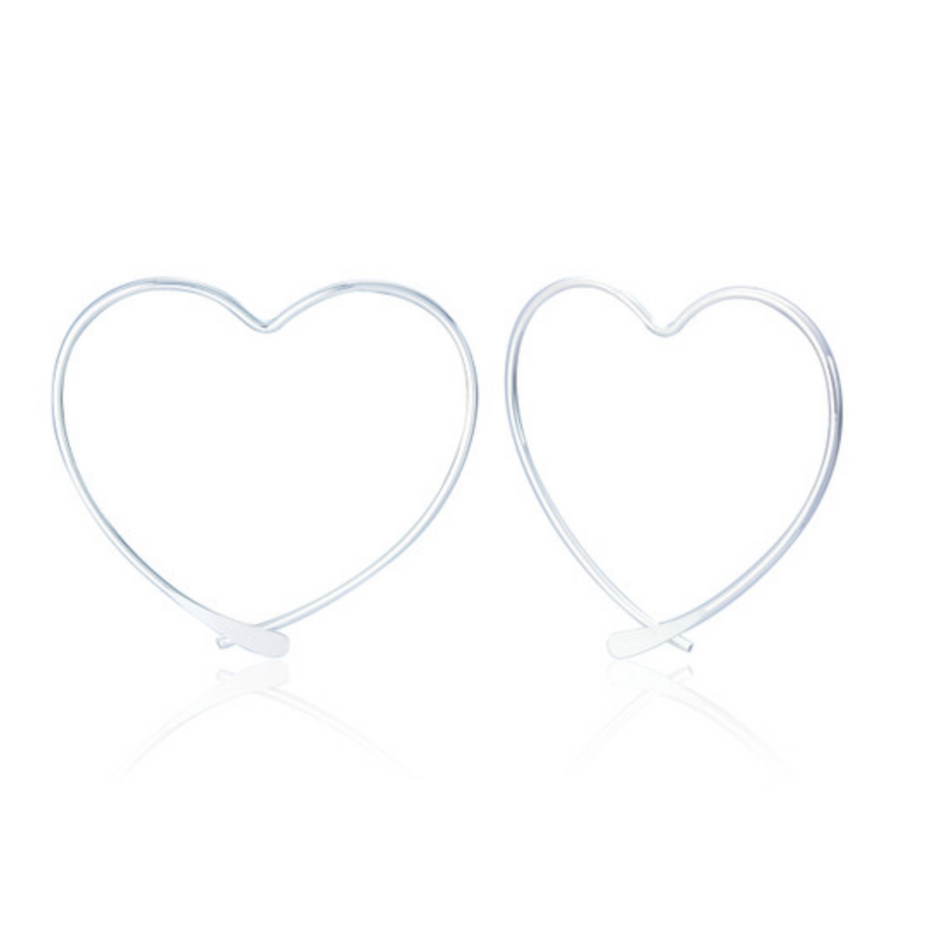 Heart Hoop Earrings