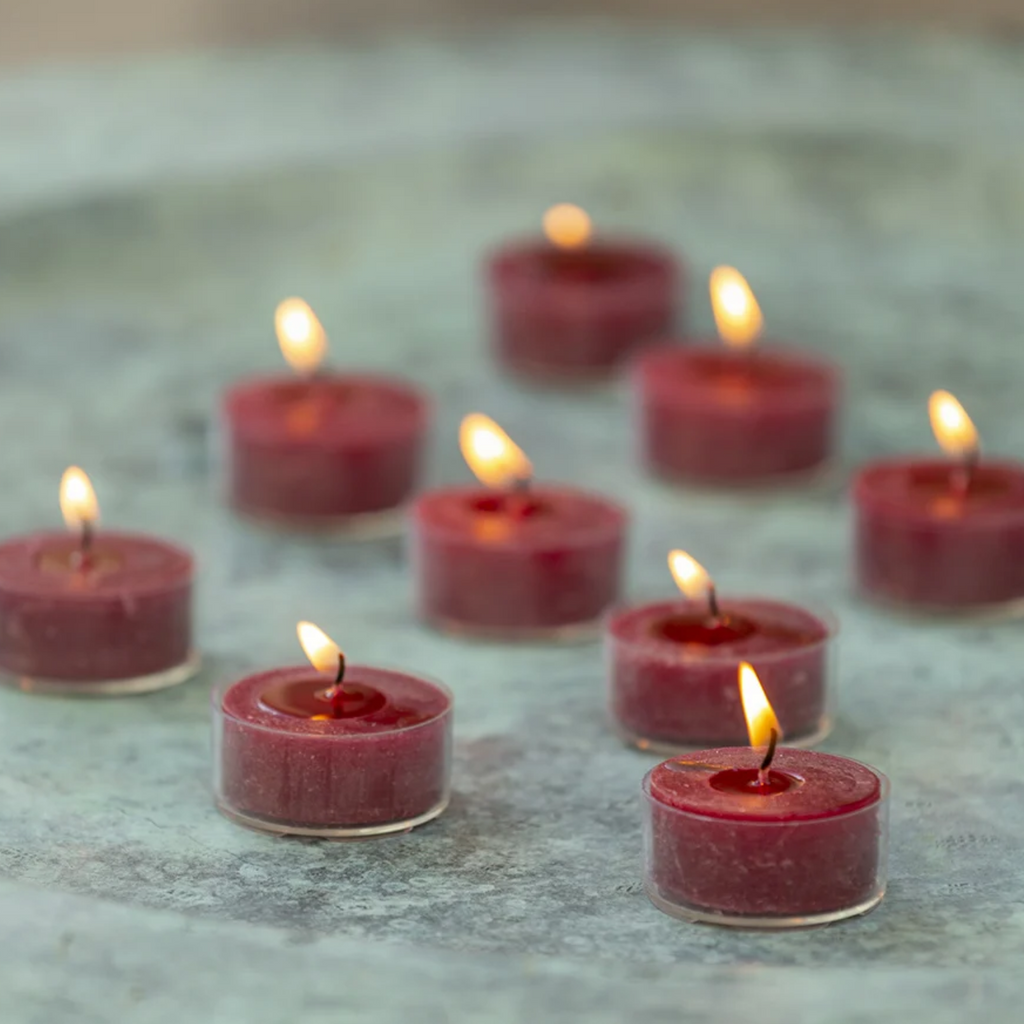 Rustic Tealights - Plum