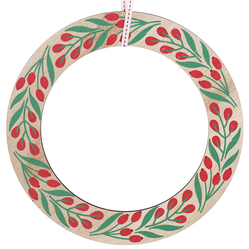 Wood Alpine Rosehip Wreath