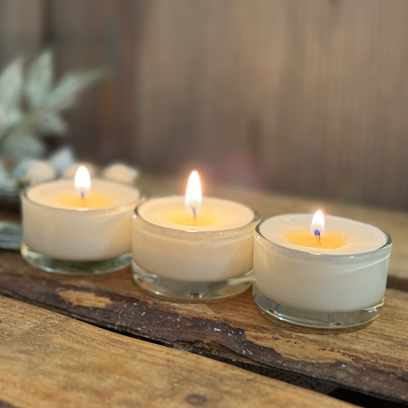 Winter Scent Set of 3 Glass Tealights