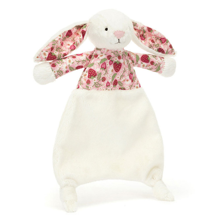 Jellycat Blossom Cream Bunny ‘Berry’ Comforter