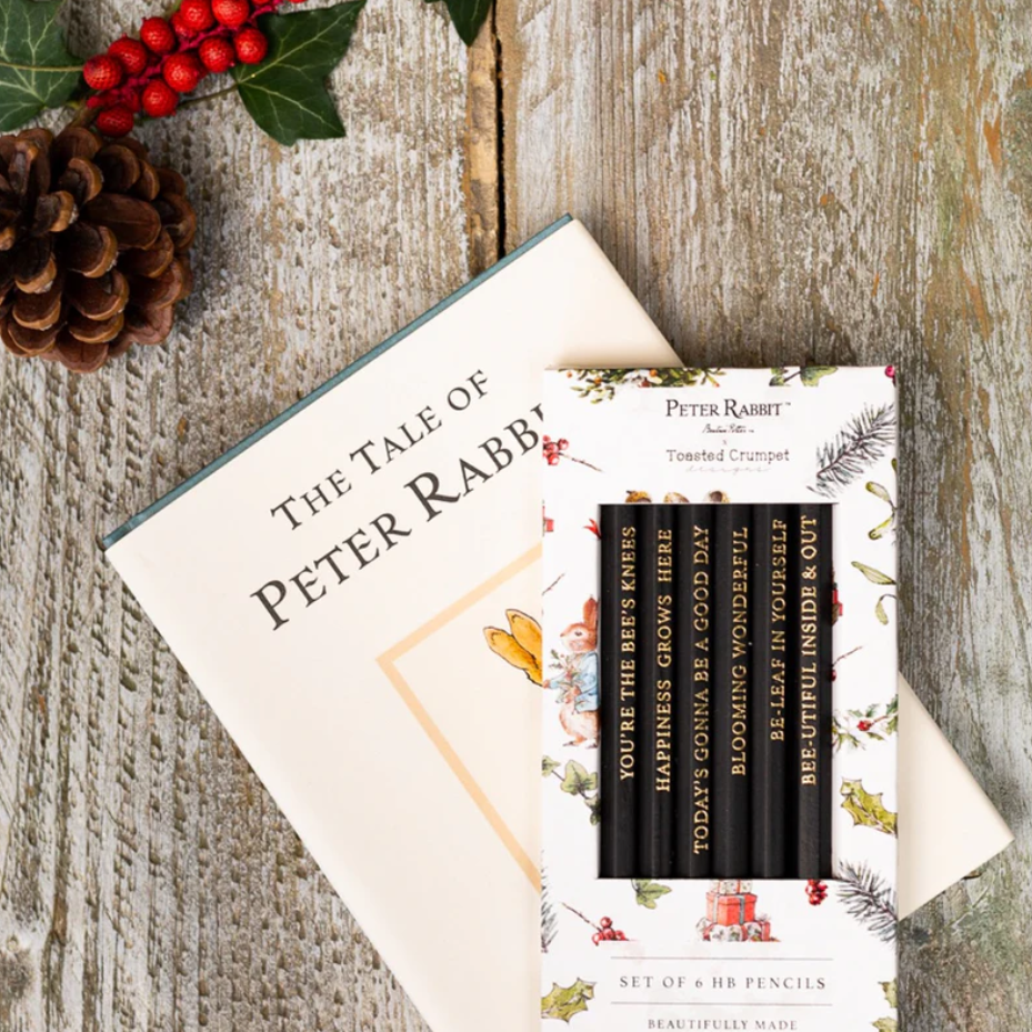 Toasted crumpet peter rabbit set of 6 pencils
