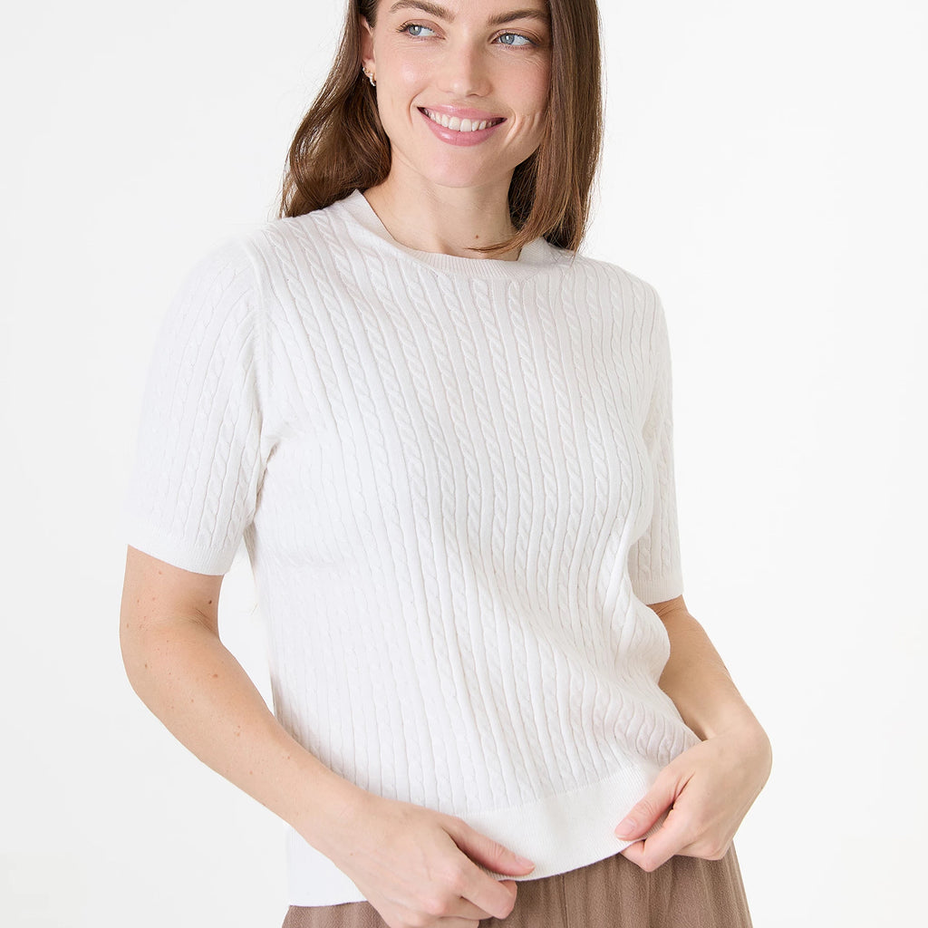 Dreams Cashmere Like Cable Jumper