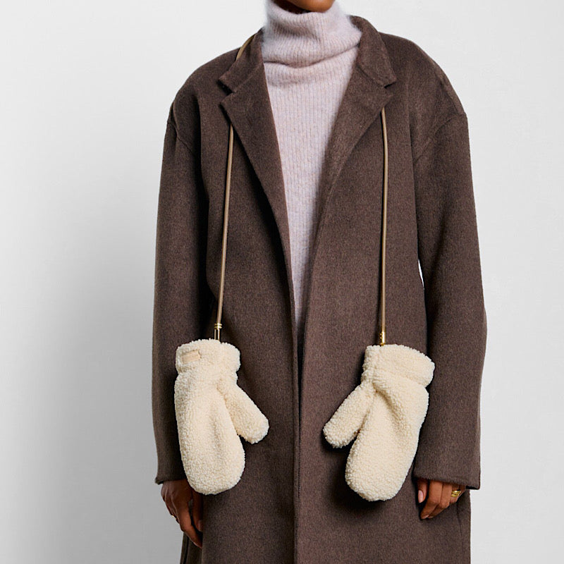Katie Loxton Teddy Mittens with Cord