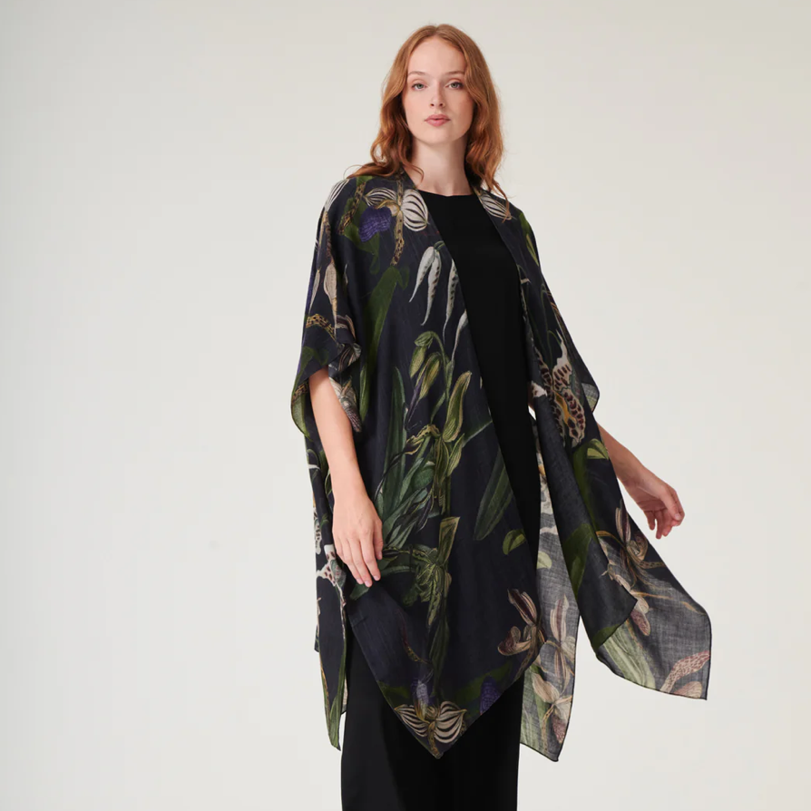 One Hundred Stars Orchid Black Wool Throwover