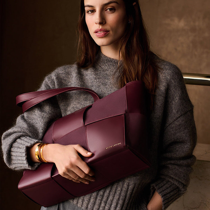 Katie Loxton Taya Woven Suedette Tote Bag