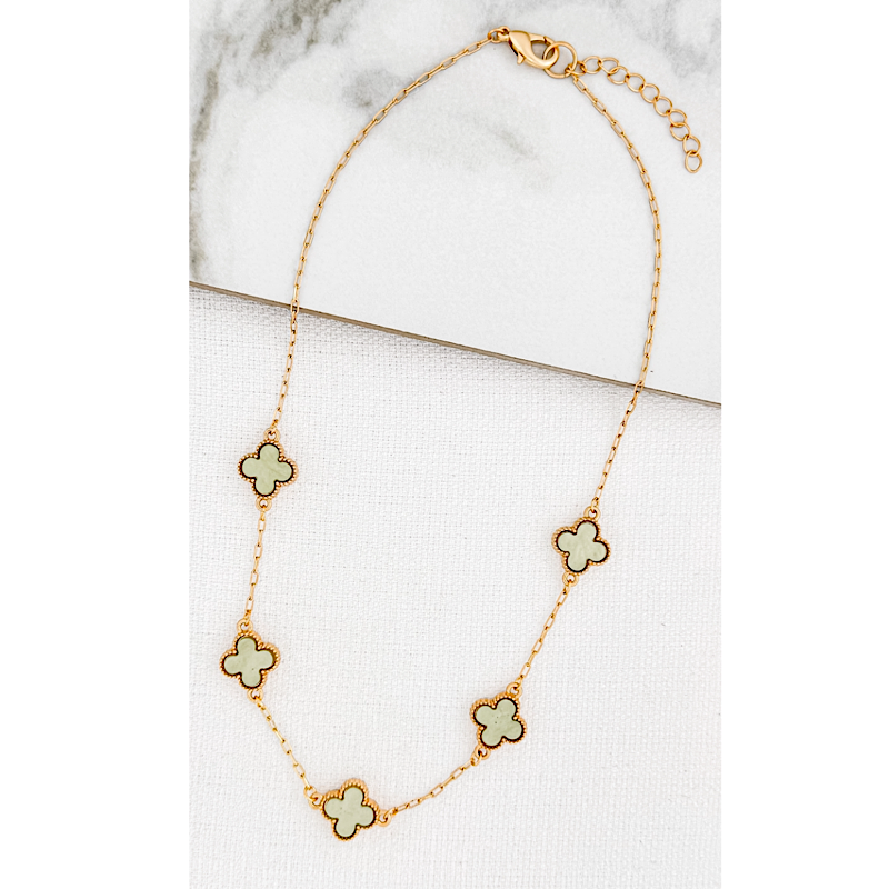 Envy Clover Collection - Gold & Green necklace van cleef