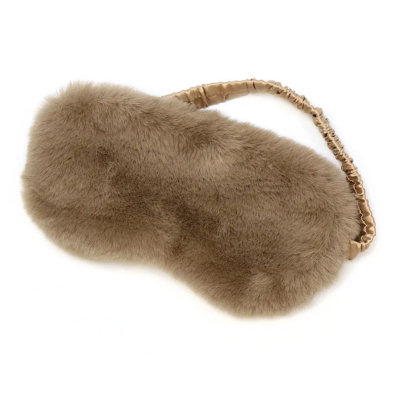 PoM Faux Fur Satin Lined Eye Masks