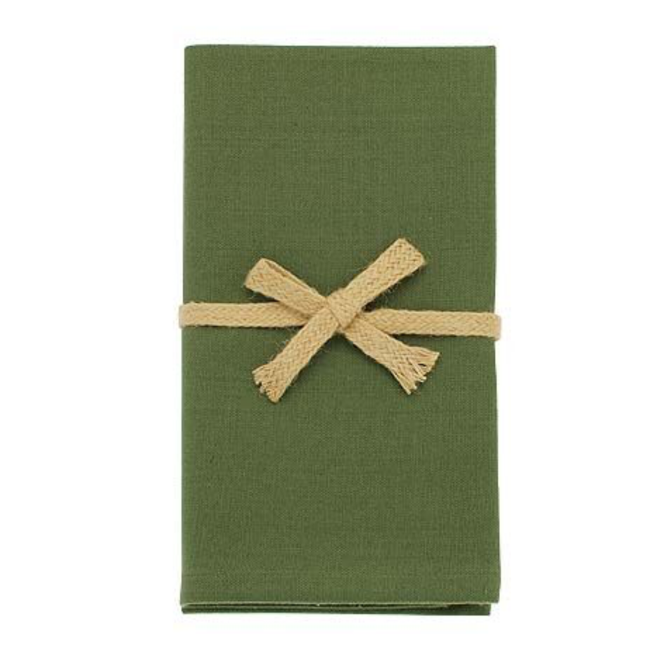 100% cotton napkins olive green