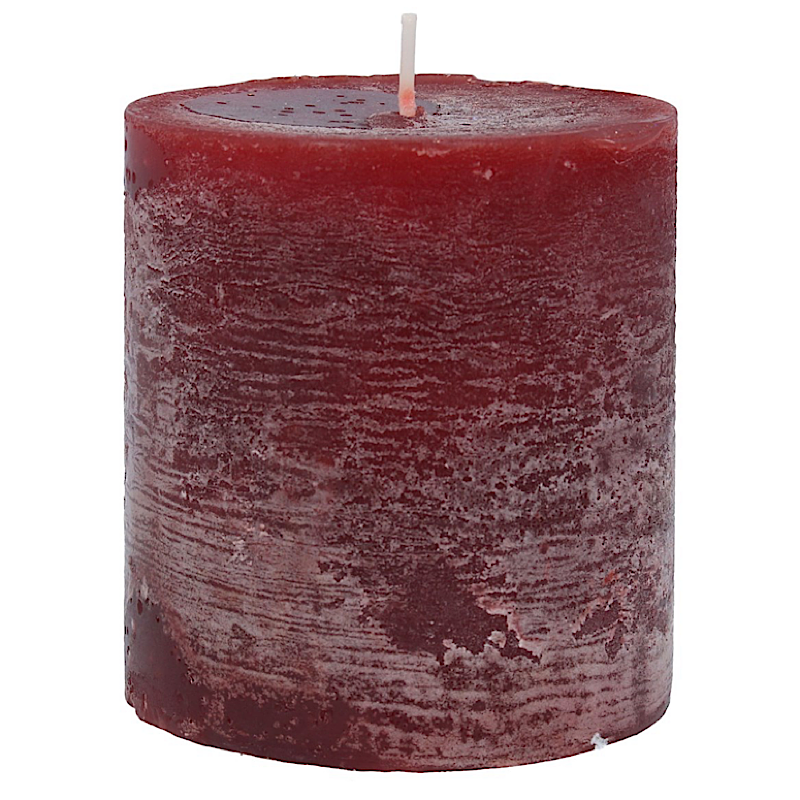 Burgundy Pillar Candles