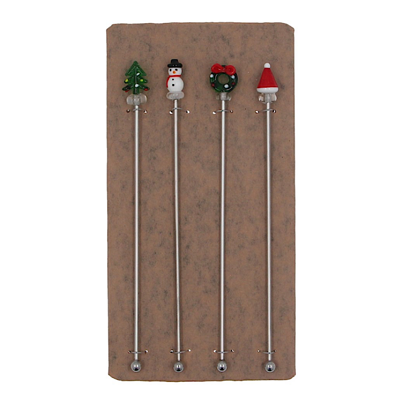 Christmas Cocktail Stirrer Pack of 4
