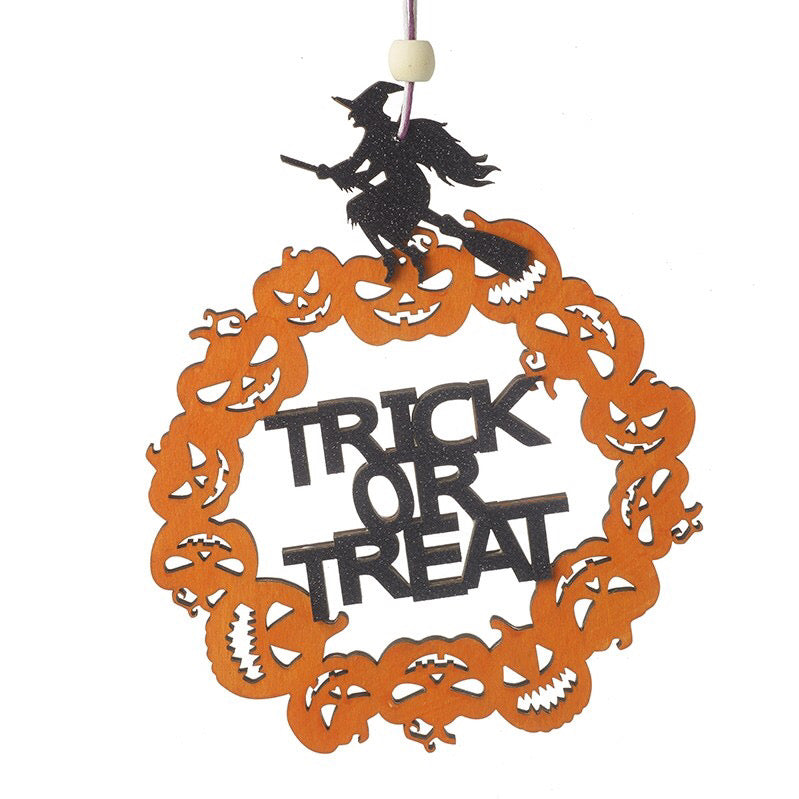trick or treat hanging halloween decoration