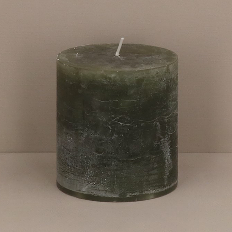 Dark Sage Pillar Candle