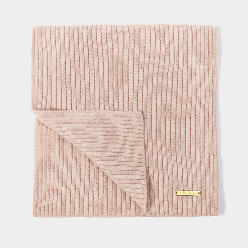 Katie Loxton Nude Pink Knitted scarf