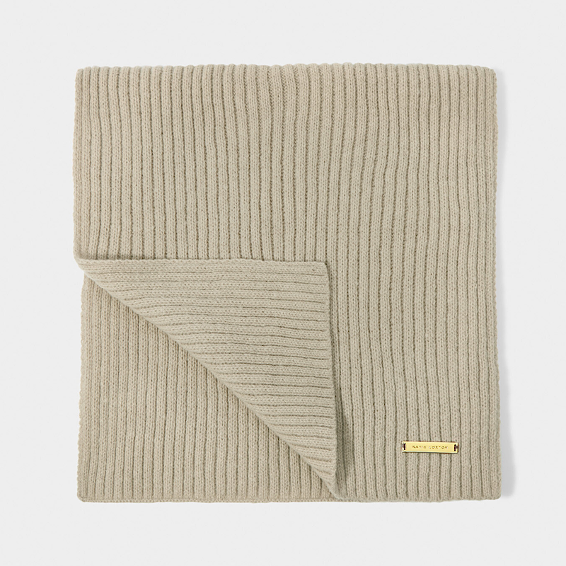 Katie Loxton Light Sand Knitted scarf