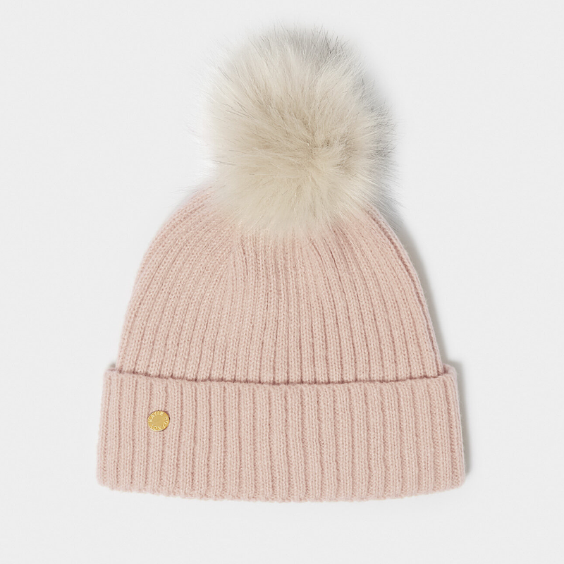 Katie Loxton Nude Pink Knitted hat