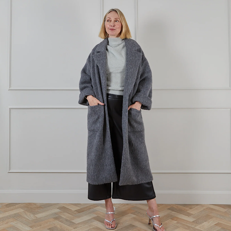 Chalk - Sienna Coat Charcoal