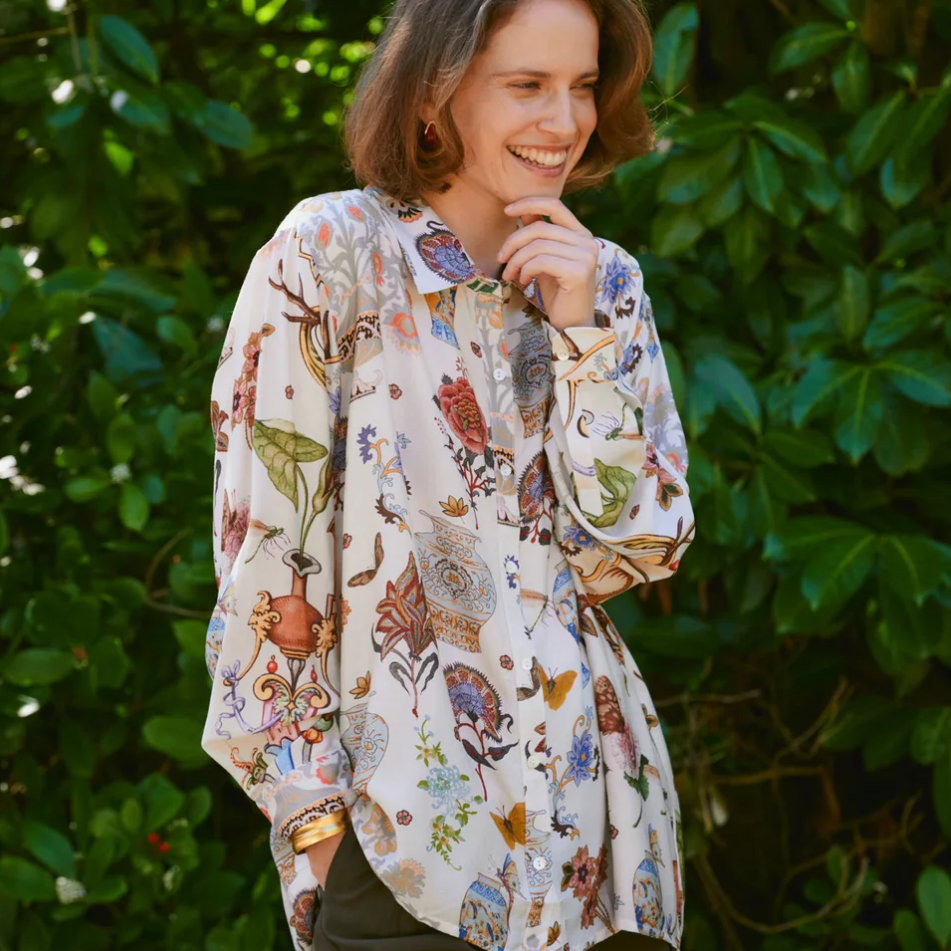 One hundred stars cornucopia oversized shirt