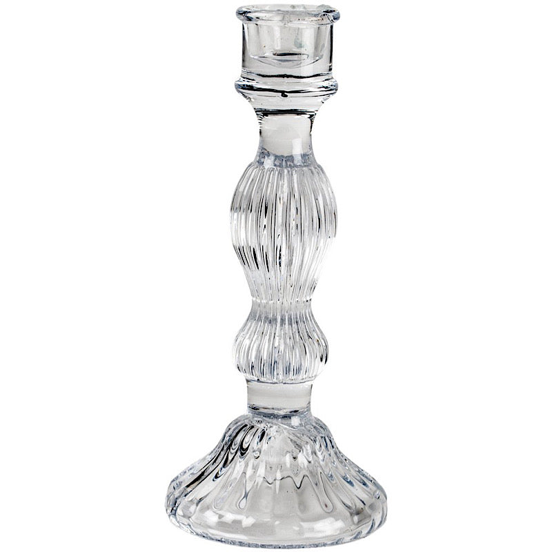 Glass Clear Candlestick