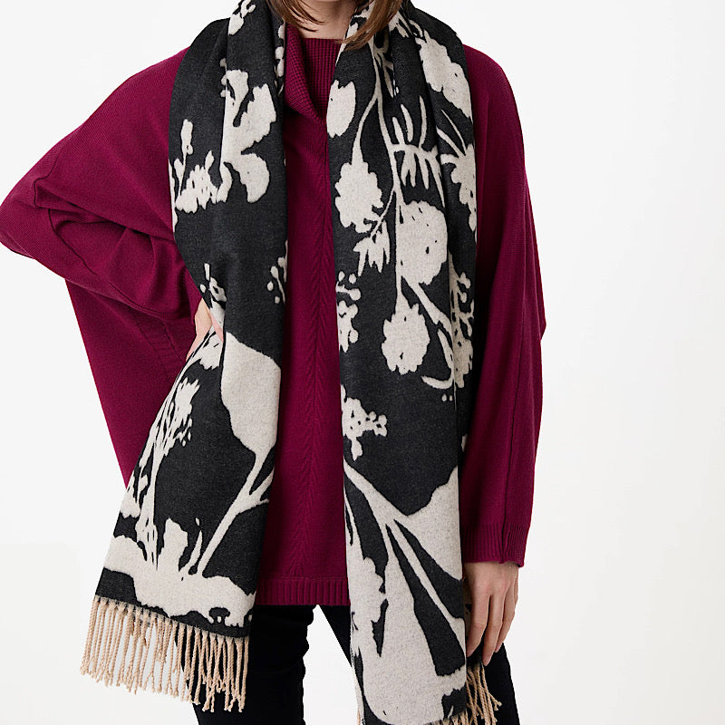 Dreams Floral Jacquard Scarf