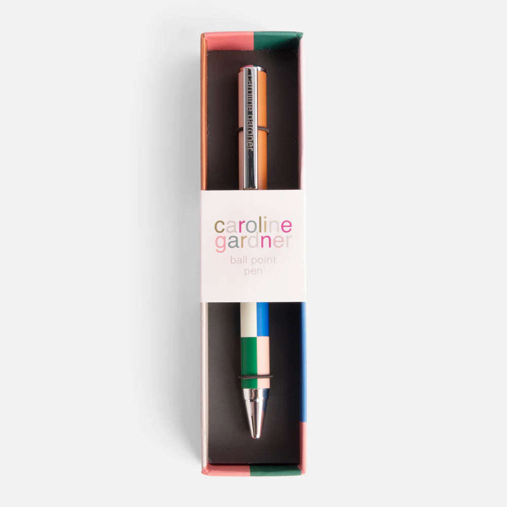 Caroline Gardner Multi Stripe Boxed Pen