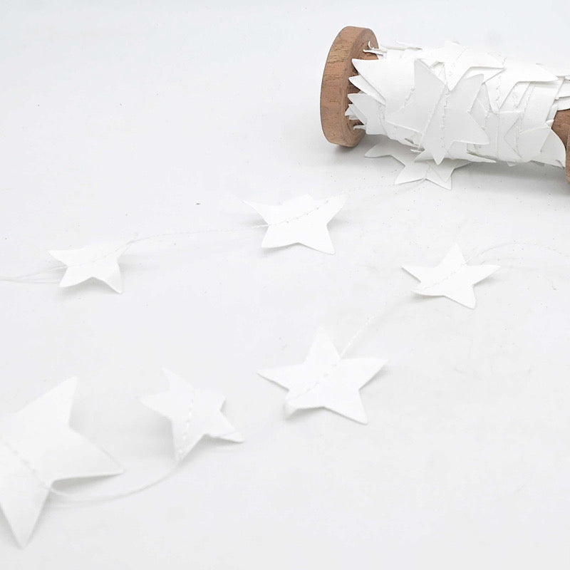 Paper Star Garland on Spool 5m
