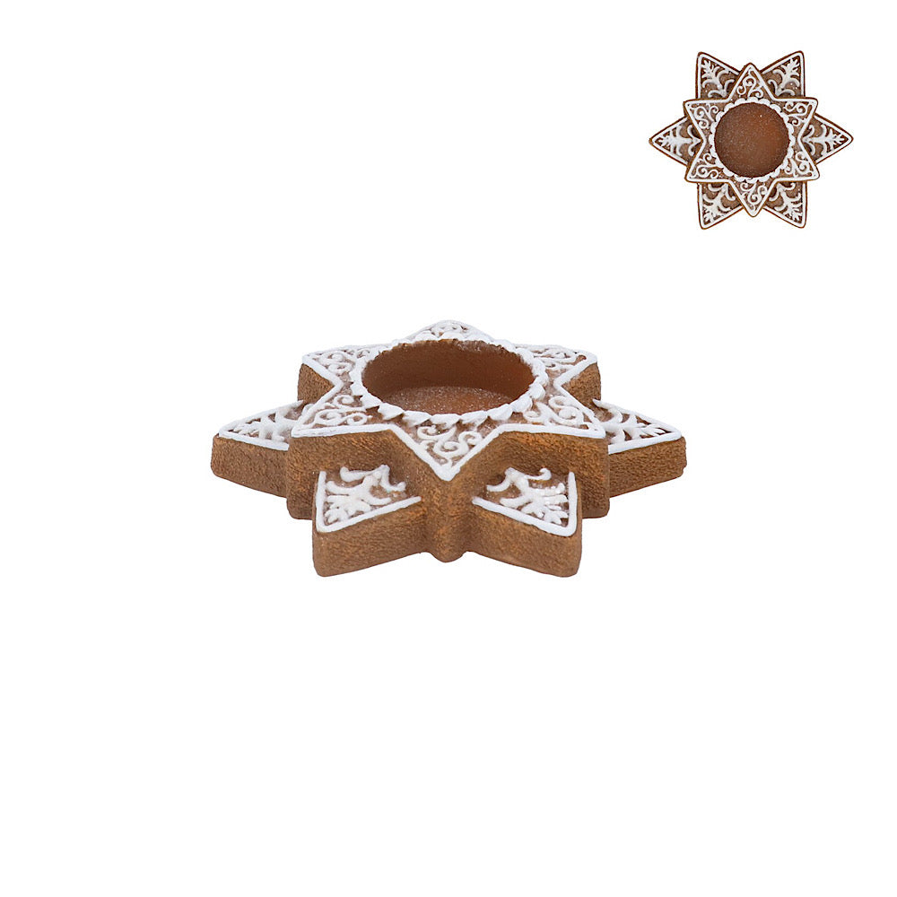 Gingerbread Star Tealight Holder