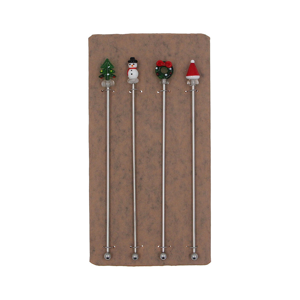 Christmas Cocktail Stirrer Pack of 4