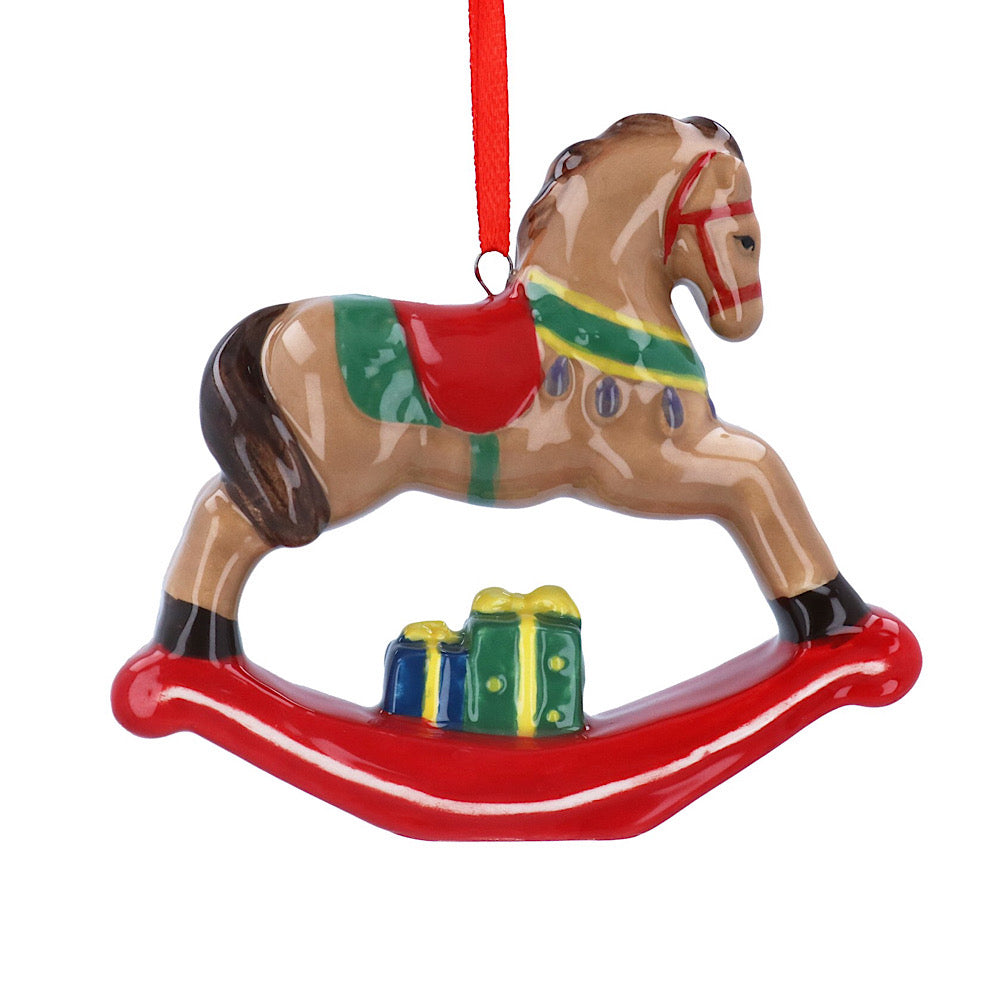 Ceramic Rocking Horse Decoration