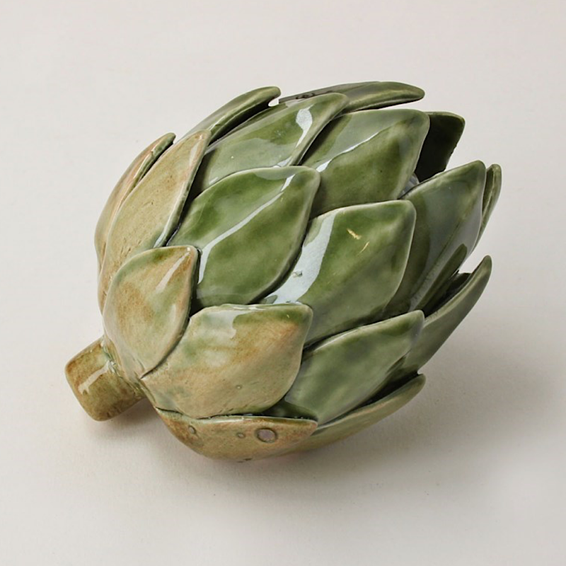 Green Ceramic Artichoke Ornament