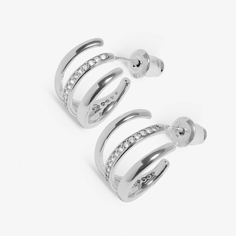 Joma Soul Shine Pave Illusion Hoop Earrings