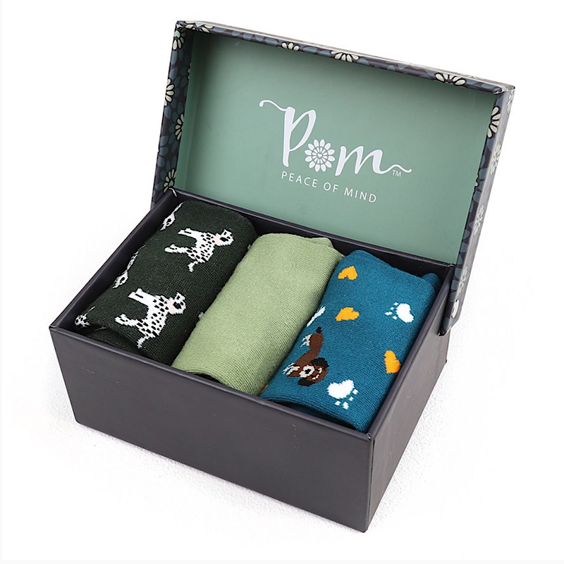 POM - Dogs Organic Cotton Pack of 3 Socks